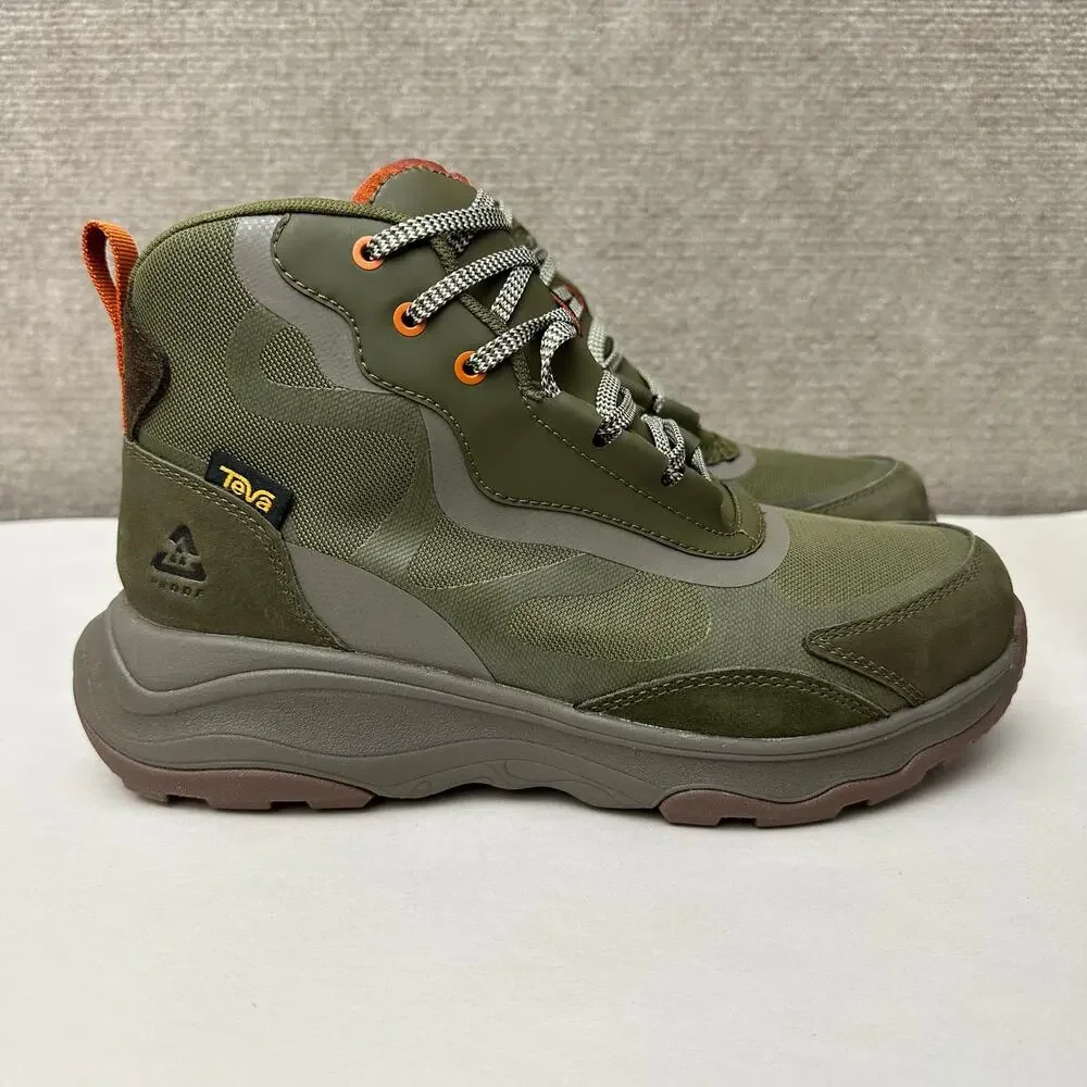 Teva Geotrecca RP Waterproof Trail Hiker Boots Dark Olive Desert Taupe Men’s 8